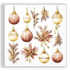 Guardanapo para Decoupage Ambiente 33x33cm com 2 Unidades - Natal Enfeites Pendurados Bordo