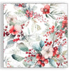 Guardanapo para Decoupage Ambiente 33x33cm com 20 Unidades - Natal Bagas de Inverno
