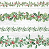 Guardanapo para Decoupage Ambiente 33x33cm com 20 Unidades - Natal Guirlandas de Folhas Cinza