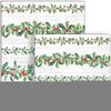 Guardanapo para Decoupage Ambiente 33x33cm com 2 Unidades - Natal Guirlandas de Folhas Cinza