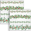 Guardanapo para Decoupage Ambiente 33x33cm com 20 Unidades - Natal Guirlandas de Folhas Cinza