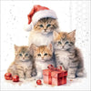 Guardanapo para Decoupage Ambiente 33x33cm com 20 Unidades - Gatinhos de Natal