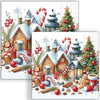 Guardanapo para Decoupage Ambiente 33x33cm com 2 Unidades - Entrega de Natal