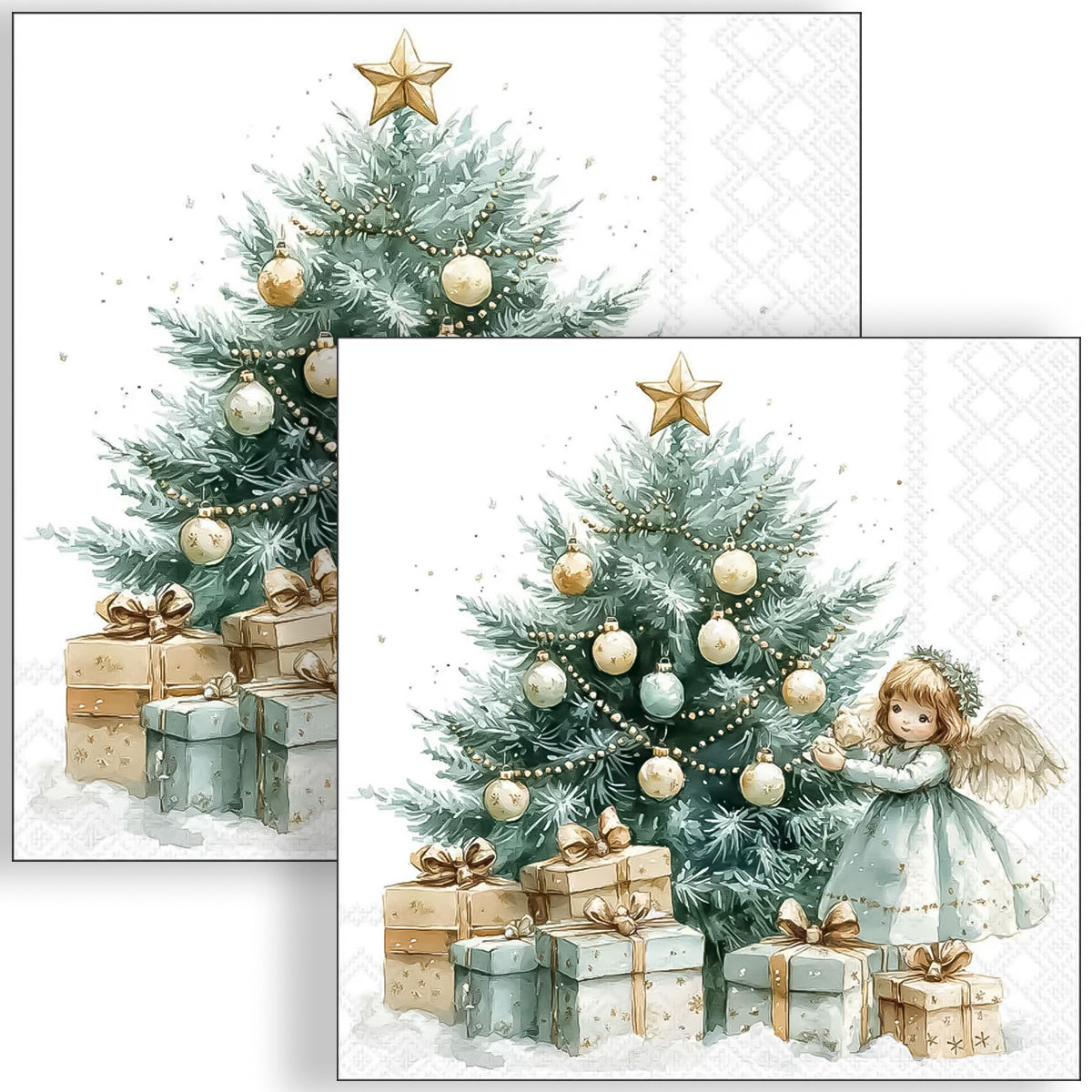 Guardanapo para Decoupage Ambiente 33x33cm com 20 Unidades - Fada de Natal