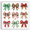 Guardanapo para Decoupage Ambiente 33x33cm com 20 Unidades - Natal Fitas Festivas Brancas