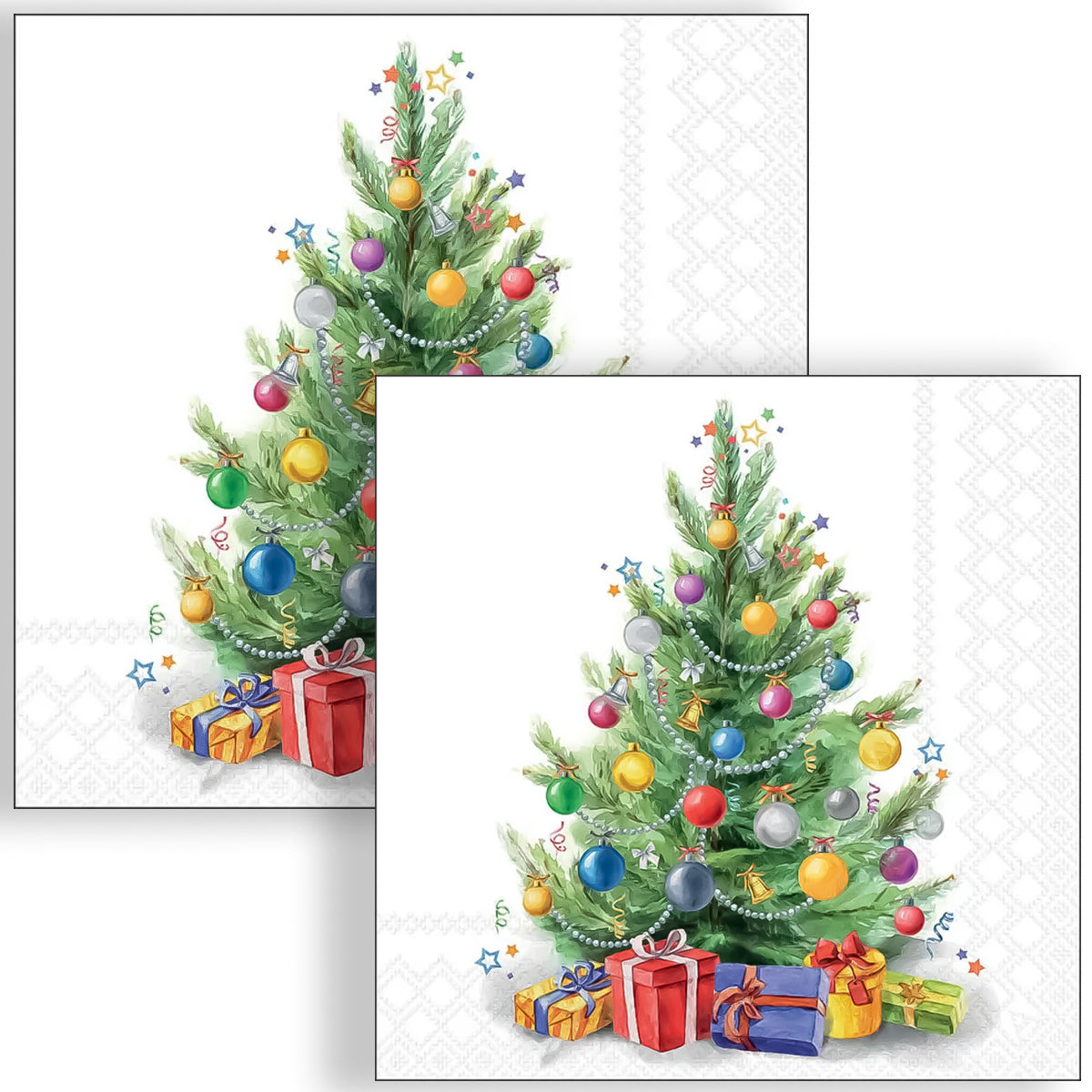 Guardanapo para Decoupage Ambiente 33x33cm com 20 Unidades - Natal Arvore da Alegria