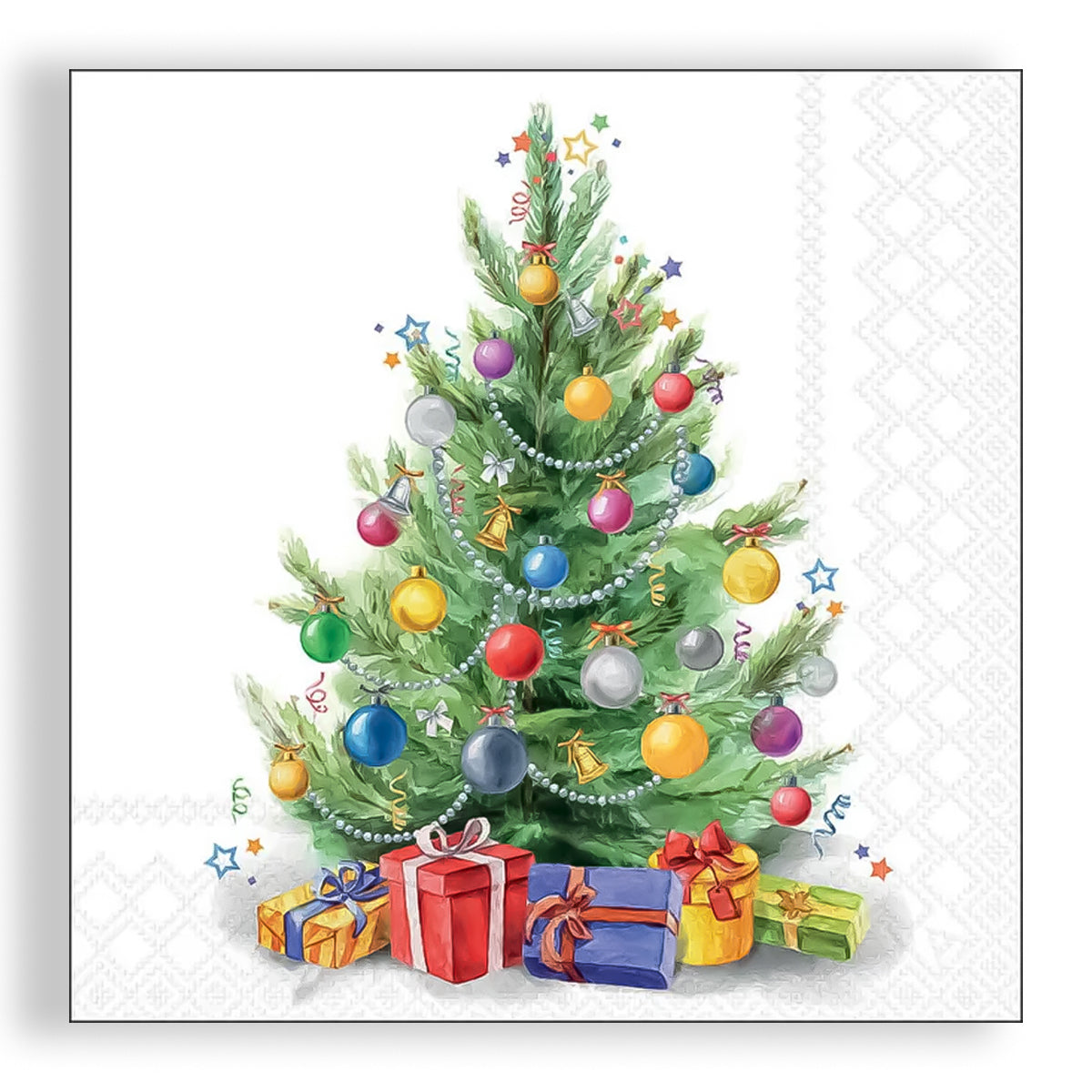 Guardanapo para Decoupage Ambiente 33x33cm com 20 Unidades - Natal Arvore da Alegria