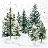 Guardanapo para Decoupage Ambiente 33x33cm com 2 Unidades - Natal Pinheiros Sussurrantes