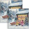 Guardanapo para Decoupage Ambiente 33x33cm com 20 Unidades - Natal Loja de Brinquedos