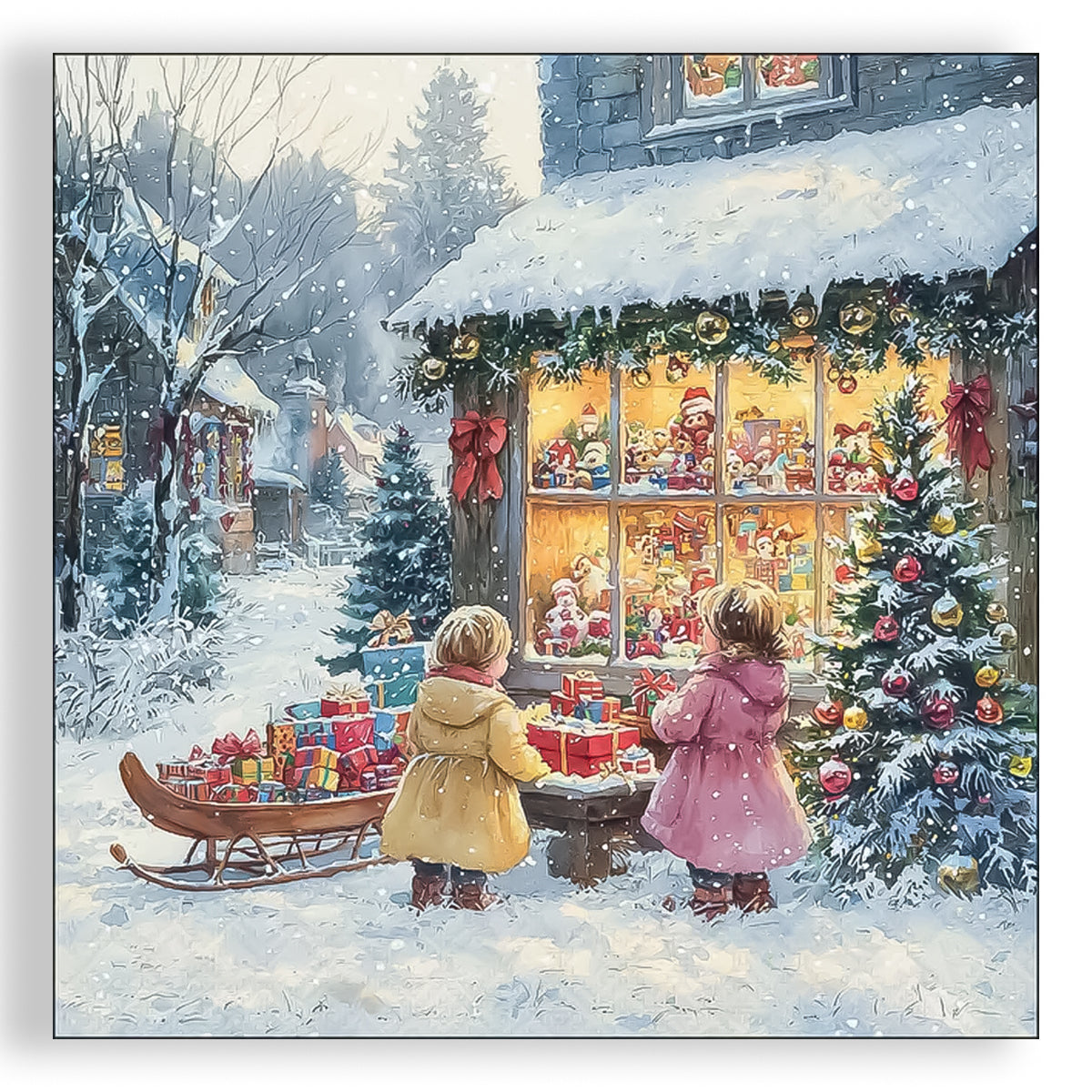 Guardanapo para Decoupage Ambiente 33x33cm com 20 Unidades - Natal Loja de Brinquedos