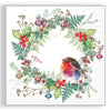 Guardanapo para Decoupage Ambiente 33x33cm com 20 Unidades - Natal Guirlanda do Pintassilgo Branca