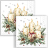 Guardanapo para Decoupage Ambiente 33x33cm com 2 Unidades - Natal Velas e Presente Branco