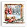 Guardanapo para Decoupage Ambiente 33x33cm com 20 Unidades - Natal Janela de Inverno
