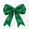Guardanapo para Decoupage Ambiente 33x33cm com 20 Unidades - Natal Laço Elegante Verde/branco