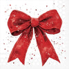Guardanapo para Decoupage Ambiente 33x33cm com 20 Unidades - Natal Laço Elegante Vermelho/branco