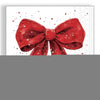 Guardanapo para Decoupage Ambiente 33x33cm com 2 Unidades - Natal Laço Elegante Vermelho/branco