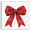 Guardanapo para Decoupage Ambiente 33x33cm com 20 Unidades - Natal Laço Elegante Vermelho/branco
