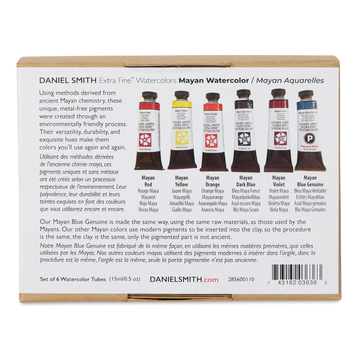 Estojo de Aquarela Extra Fine Mayan 15ml com 6 Tubos - Daniel Smith