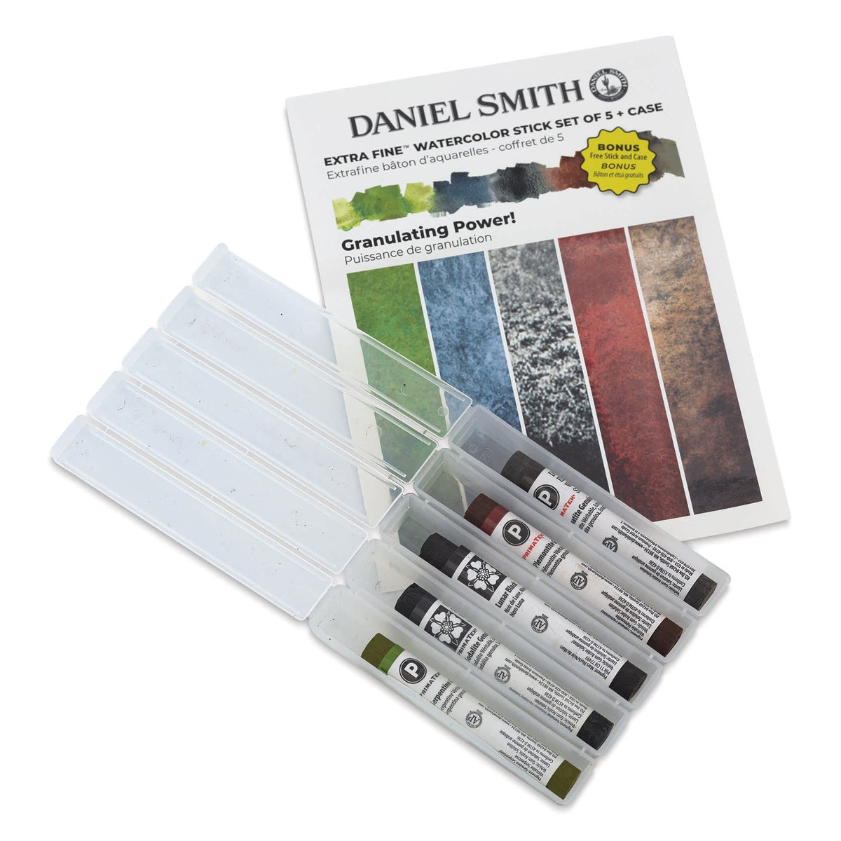 Estojo de Aquarela em Bastão Granulating Power com 5 Cores - Daniel Smith