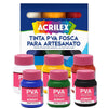 Estojo Tinta Pva Fosca Acrilex Art Teen 37ml com 6 Cores