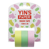 Fita Adesiva Decorativa Yins Paper 15mmx3m com 03 Unid - Candy Color
