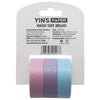Fita Adesiva Decorativa Yins Paper 15mmx3m com 03 Unid - Glitter Candy Color