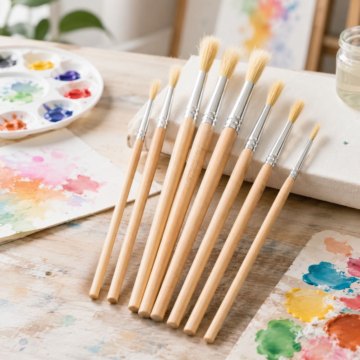 Kit de Pincel Artistico Yins Paper com 09 Pecas