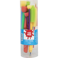 Kit Pincel e Batedor de Espuma para Pintura com 12 Peças - Yin's Paper