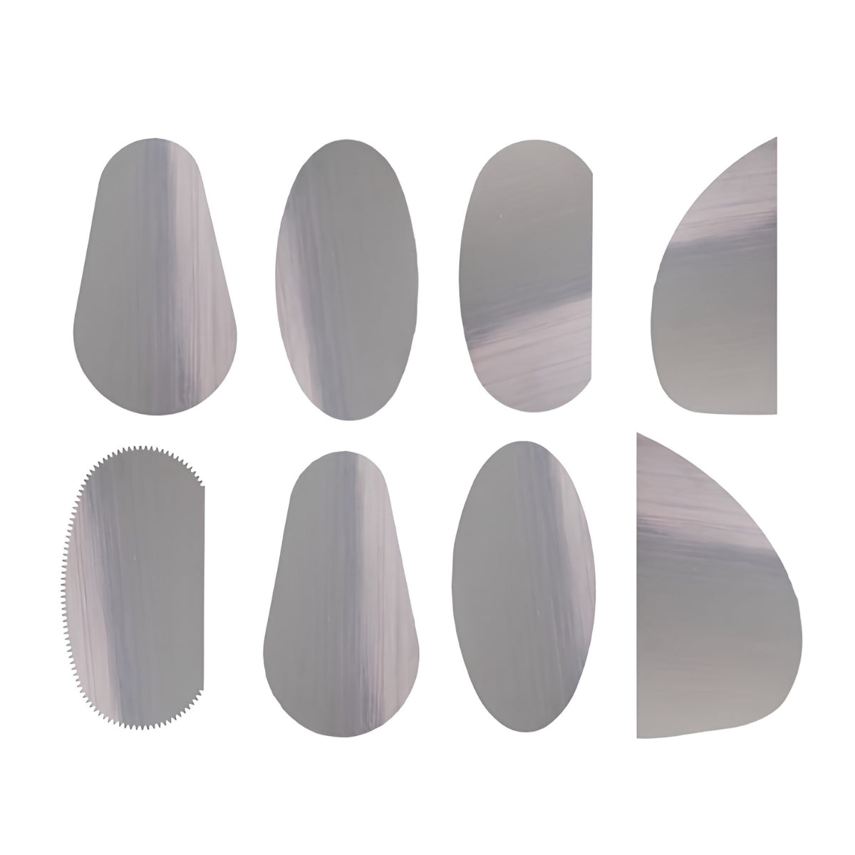 Kit de Espatula Profissional de Aco Yins Paper para Ceramica com 10 Pecas