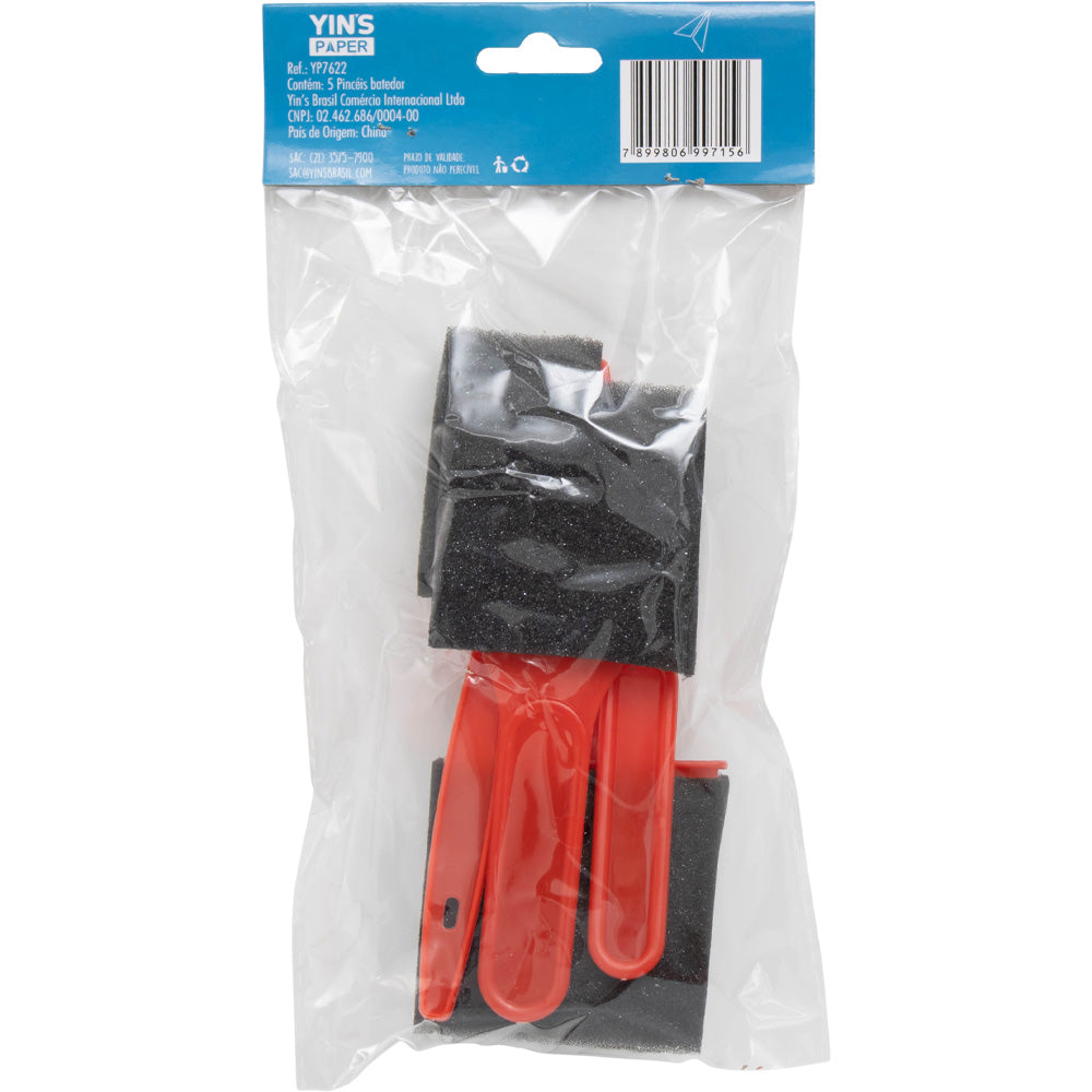 Kit Batedor de Espuma Yins Paper com 05 Unid