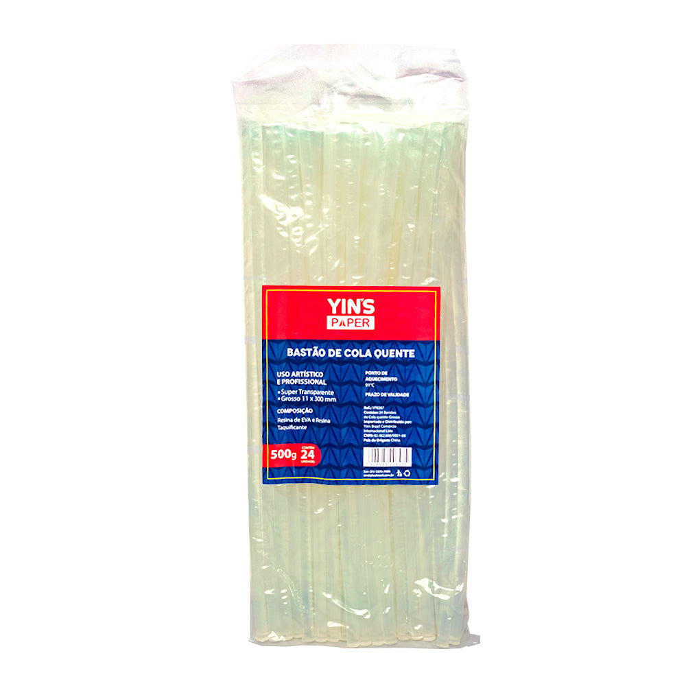 Refil de Cola Quente Yins Paper 500g 11x300mm - Grosso