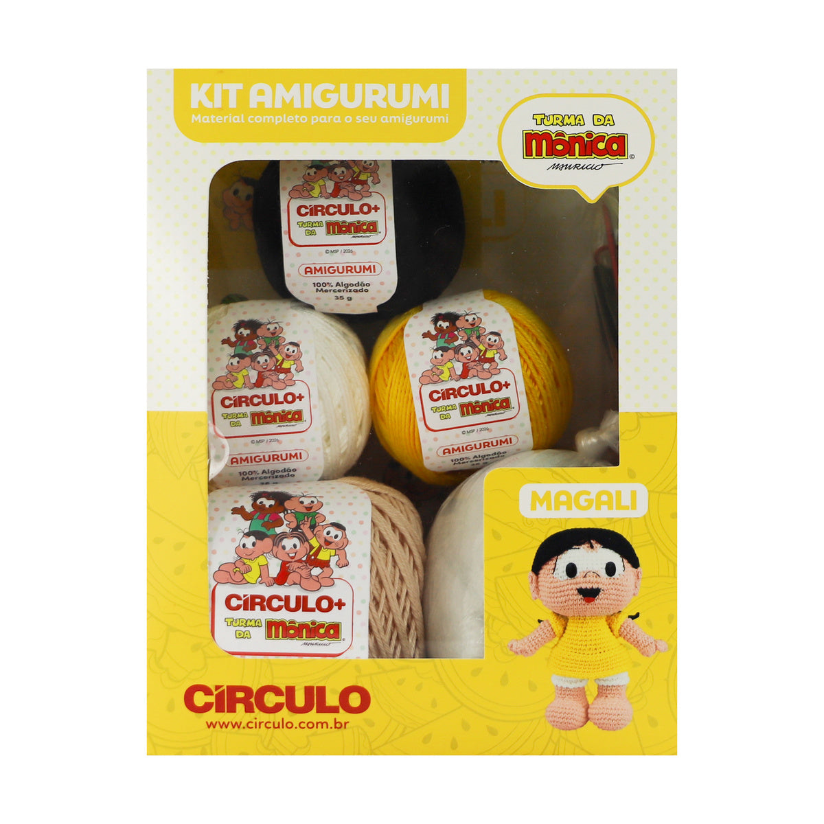 Kit Amigurumi Magali Turma da Mônica - Círculo