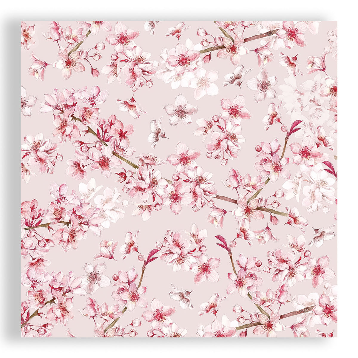 Guardanapo para Decoupage Ppd 33x33cm com 20 Unidades - Flor de Cerejeira
