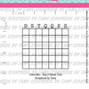 Cartela de Carimbos Bujo Planner Grid em Fotopolímero para Artesanato e Scrapbook - Lilipop