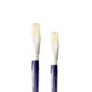 Pincel Artístico Chato Cerda de Porco Cabo Longo Azul - Lefranc Bourgeois