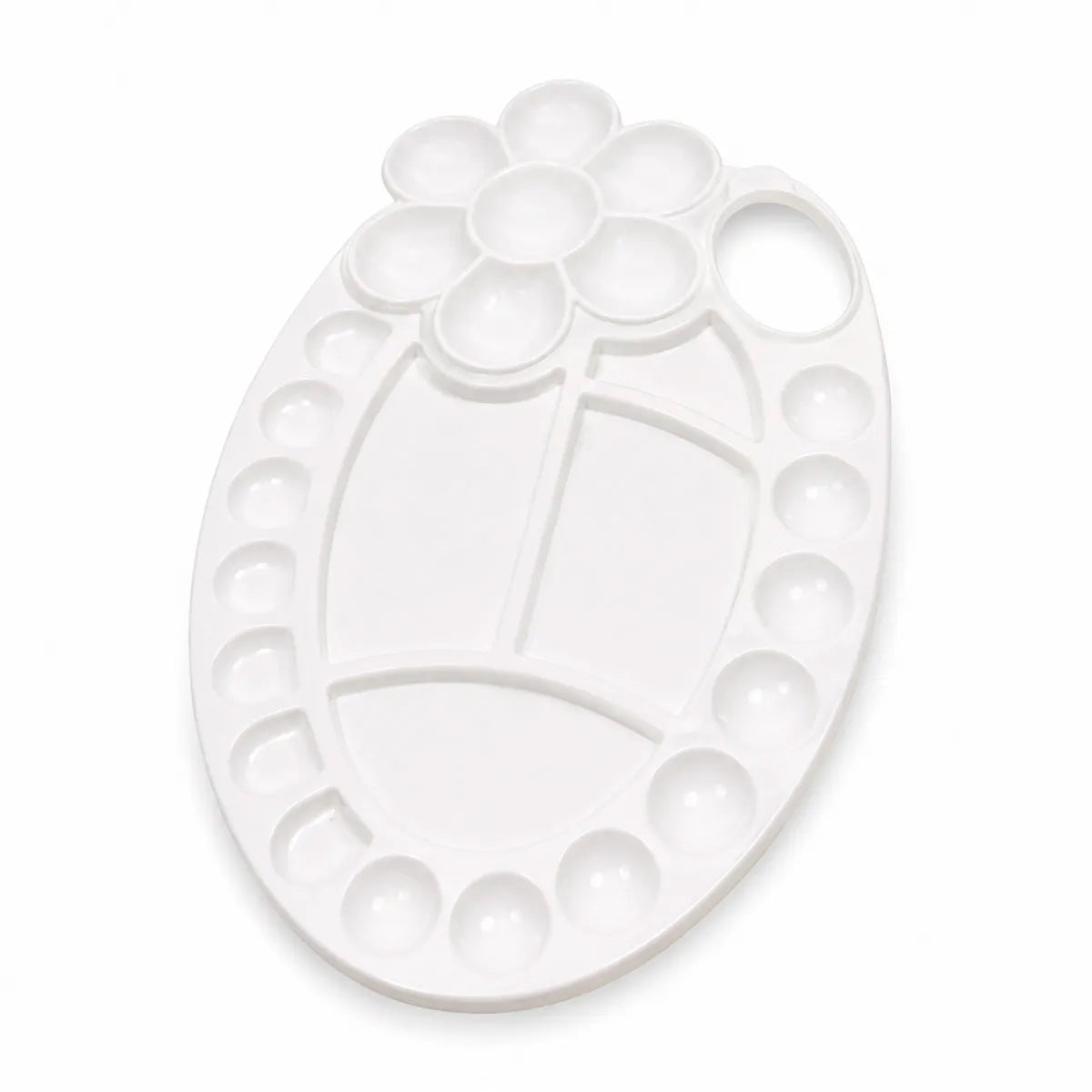 Godê Paleta Oval 25 Cavidades para Mistura de Tintas A086 - Sinoart