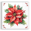 Guardanapo para Decoupage Ambiente 33x33cm com 2 Unidades - Flor do Natal Festiva Branca