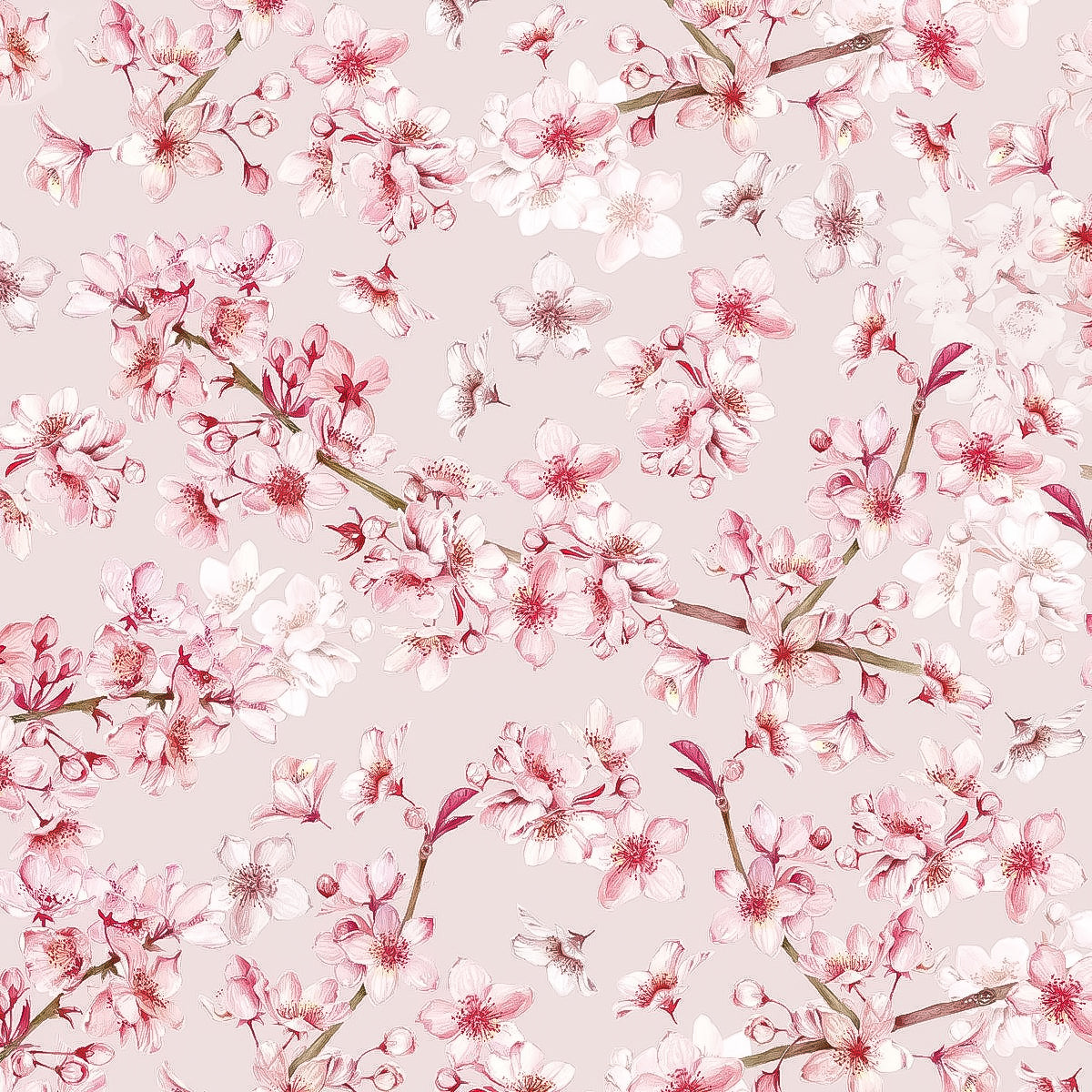 Guardanapo para Decoupage Ppd 33x33cm com 2 Unidades - Flor de Cerejeira