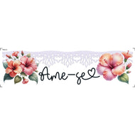 Transfer de Imagem Têxtil Barra - Ame-se 24x7cm para Artesanato e Customização em Tecido Ttb4-141 - Litoarte