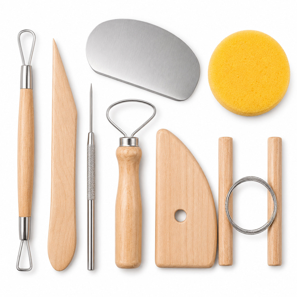 Kit Básico 8 Peças para Modelagem Cerâmica e Biscuit - Condor