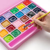 Kit de Tinta Guache Profissional em Potes Jelly Cup com 24 Cores de 30g e 13 Acessórios - Himi