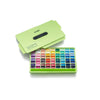 Estojo Verde de Tinta Guache Profissional em Potes Twin Cup com 72 Cores de 12g - Himi