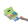 Estojo Verde de Tinta Guache Profissional em Potes Twin Cup com 72 Cores de 12g - Himi