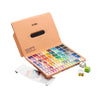 Estojo Branco de Tinta Guache Profissional em Potes Twin Cup com 112 Cores de 12g - Himi