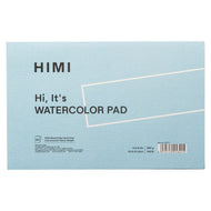 Bloco de Papel 100% Celulose para Aquarela 300g/m² 14x21,6cm com 20 Folhas Capa Azul - Himi