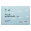 Bloco de Papel 100% Celulose para Aquarela 300g/m² 14x21,6cm com 20 Folhas Capa Azul - Himi