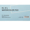 Bloco de Papel 100% Celulose para Aquarela 300g/m² 14x21,6cm com 20 Folhas Capa Azul - Himi