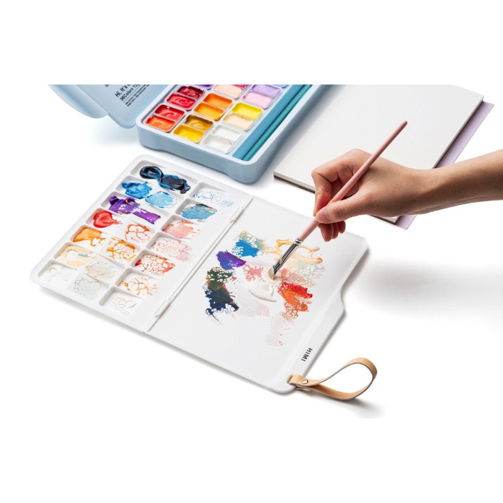 Paleta Dobrável para Mistura de Tintas 25,5x19,5cm Branca - Himi