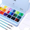 Estojo Roxo de Tinta Guache Profissional em Potes Twin Cup com 36 Cores de 12g e 3 Pincéis - Himi