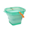 Balde Dobrável para Água e Limpeza de Pincéis 3l 22,5x16cm Verde - Himi